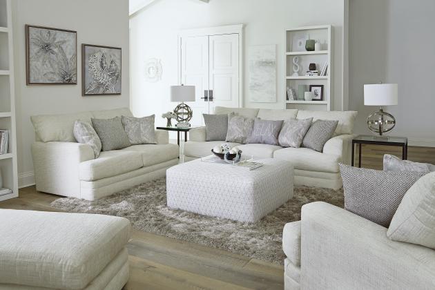 Zeller Cream Relax Sofa and Loveseat
