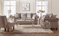 Cosmos Putty Glam And Silver Sofa and Loveseat