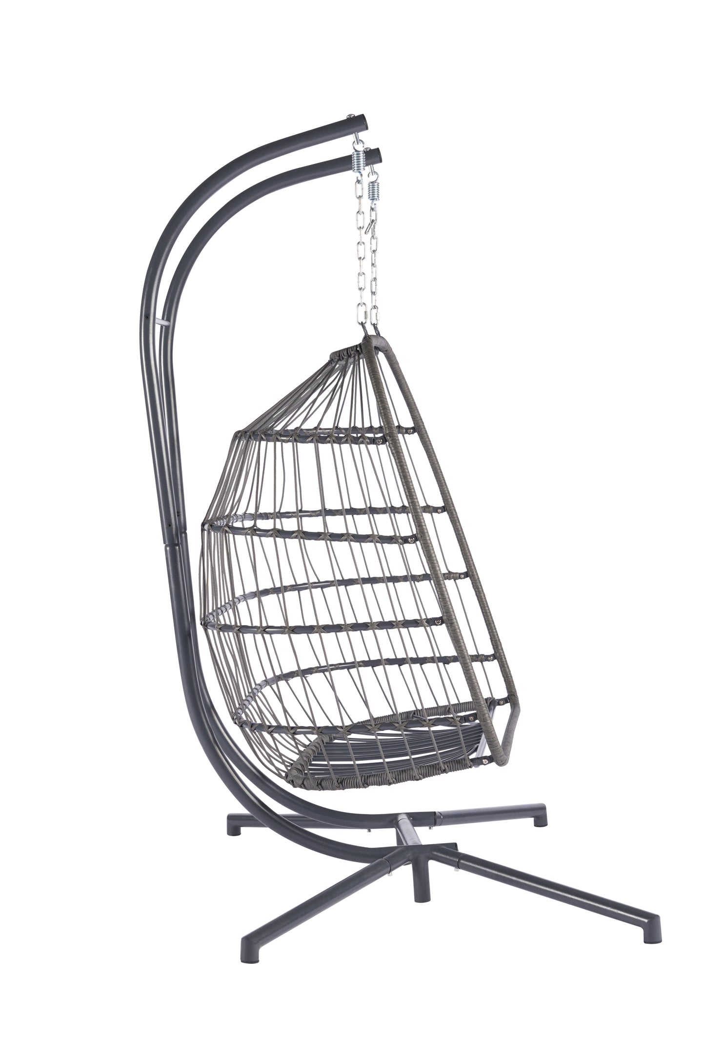 2 Person Outdoor Rattan Hanging Chair Patio Wicker Egg Chair