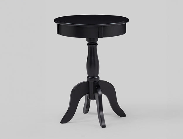 Romy Black Chairside Table