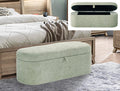 Storage Tweed Green Bench