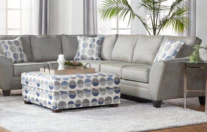 Serenade Fossil Sectional with Matching Ottoman