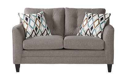 Wexler Flannel Tufted Sofa and Loveseat