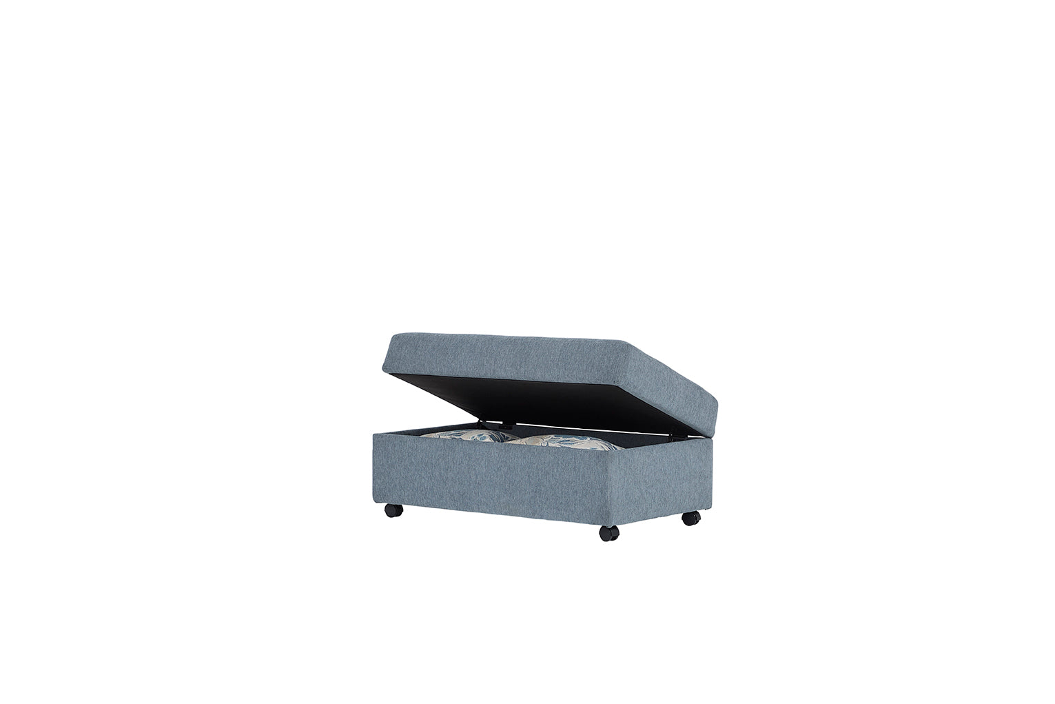 Dexter Flint Gray Blue Round Front Sectional