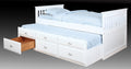 Closeout- White Captain's Bed