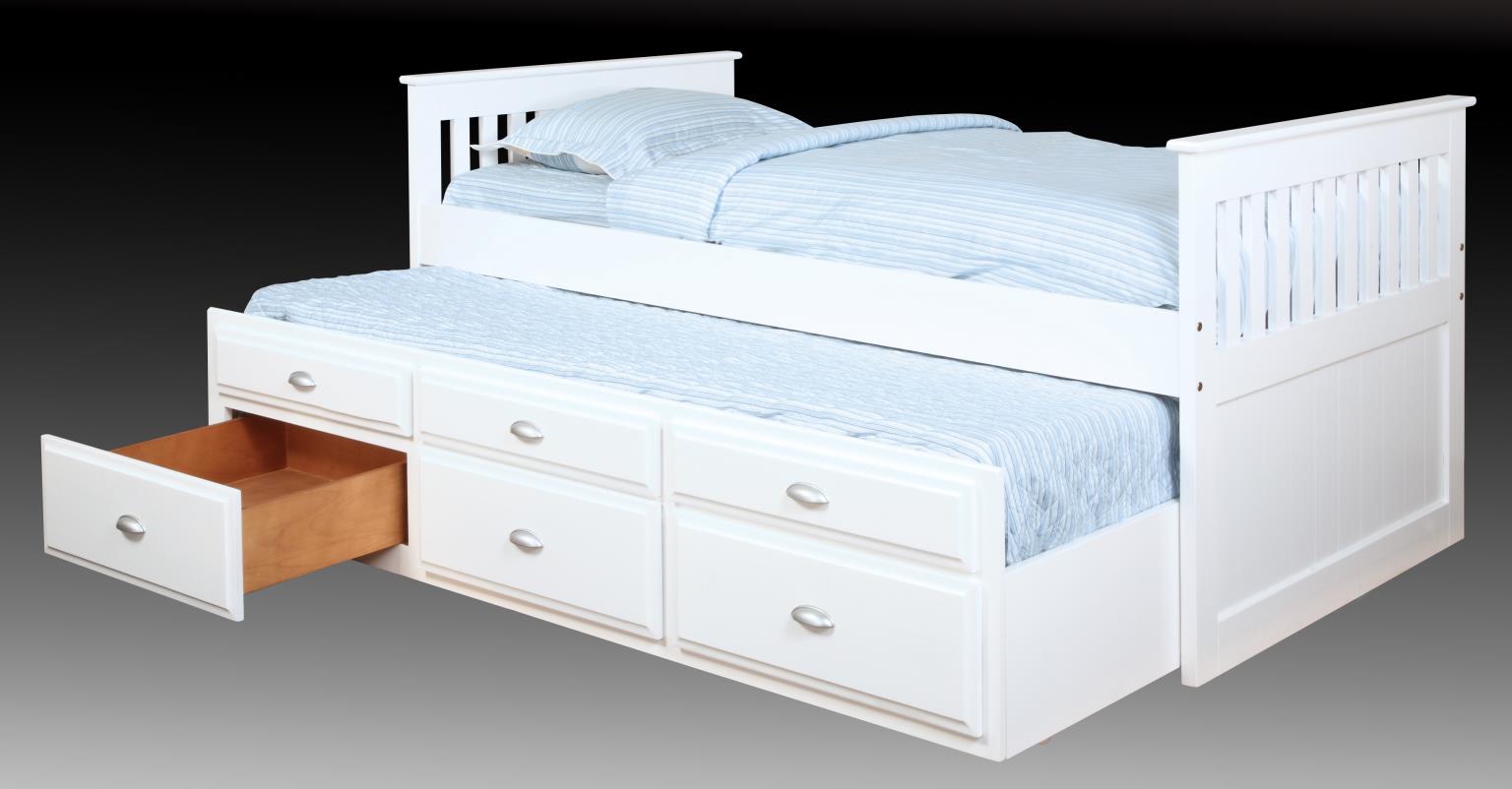 Closeout- White Captain's Bed