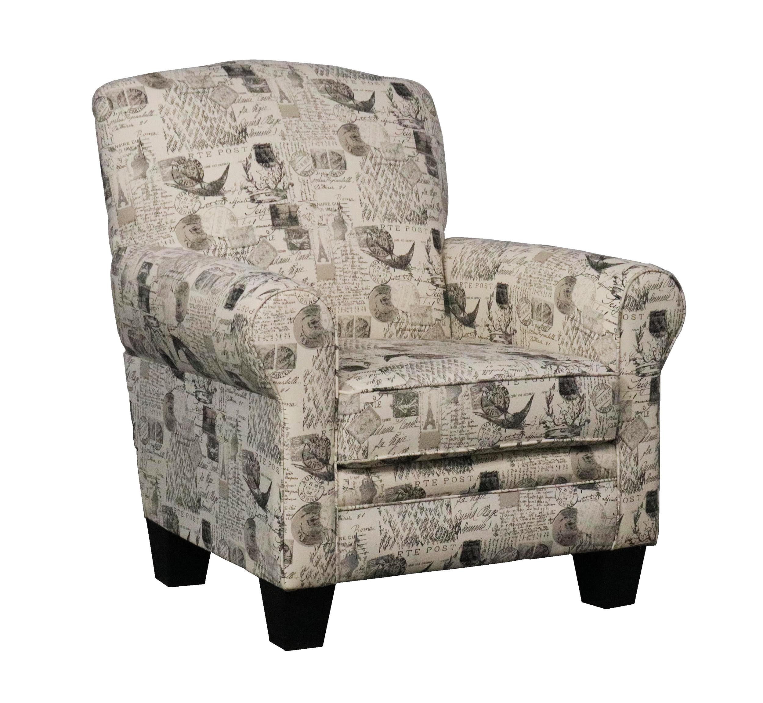 Quinn Transitional Round Arm Accent Chair