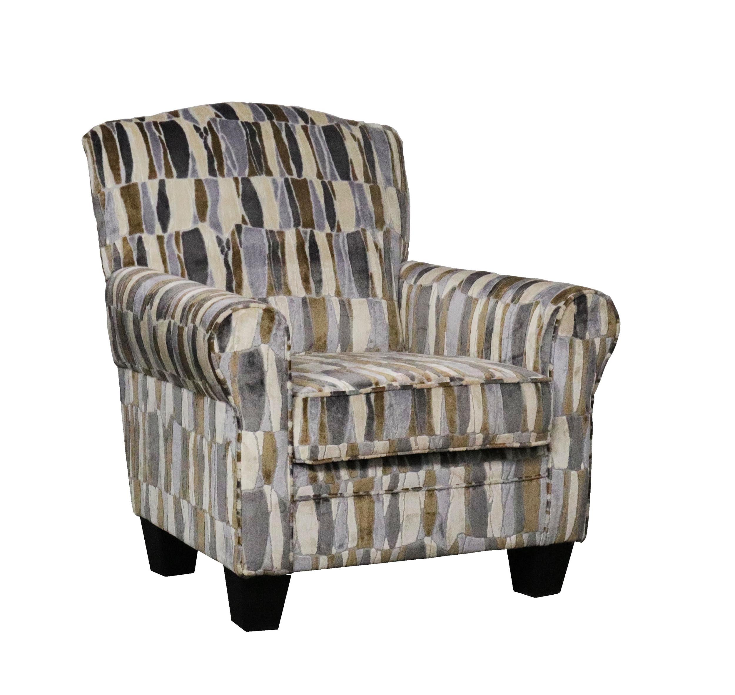Walkabout Transitional Round Arm Accent Chair