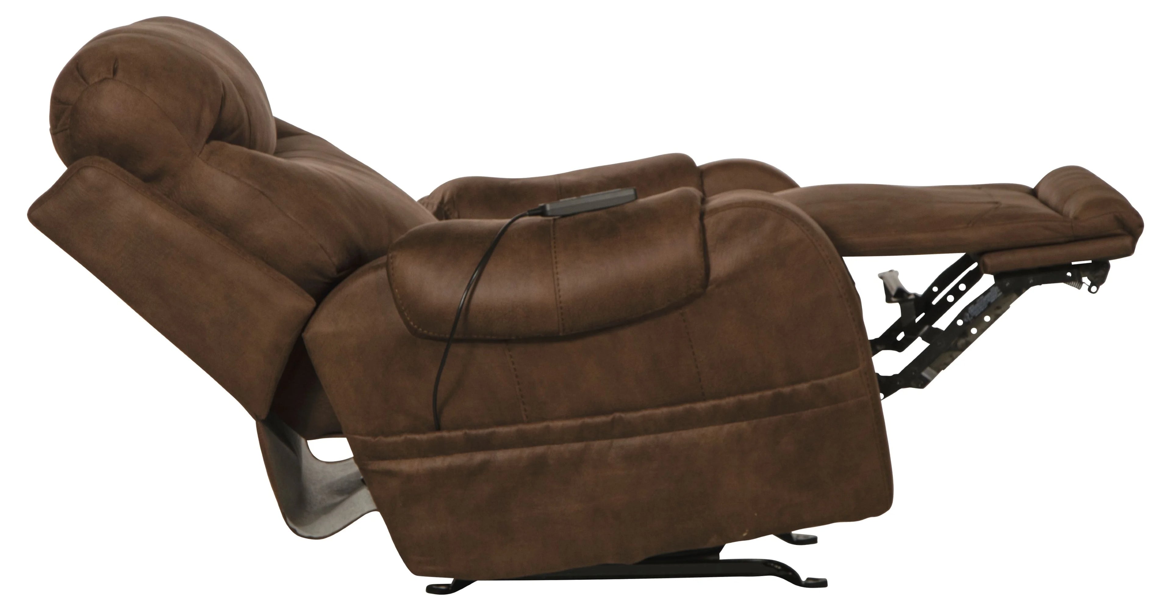 Catnapper Recharger Power Massage Rocking Recliner with Heat in Brown