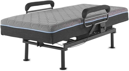 EZ Lift Adjustable Sleep to Stand Twin Bed with Memory Foam Mattress