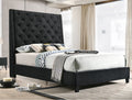 Chantilly Black Wing Platform Bed