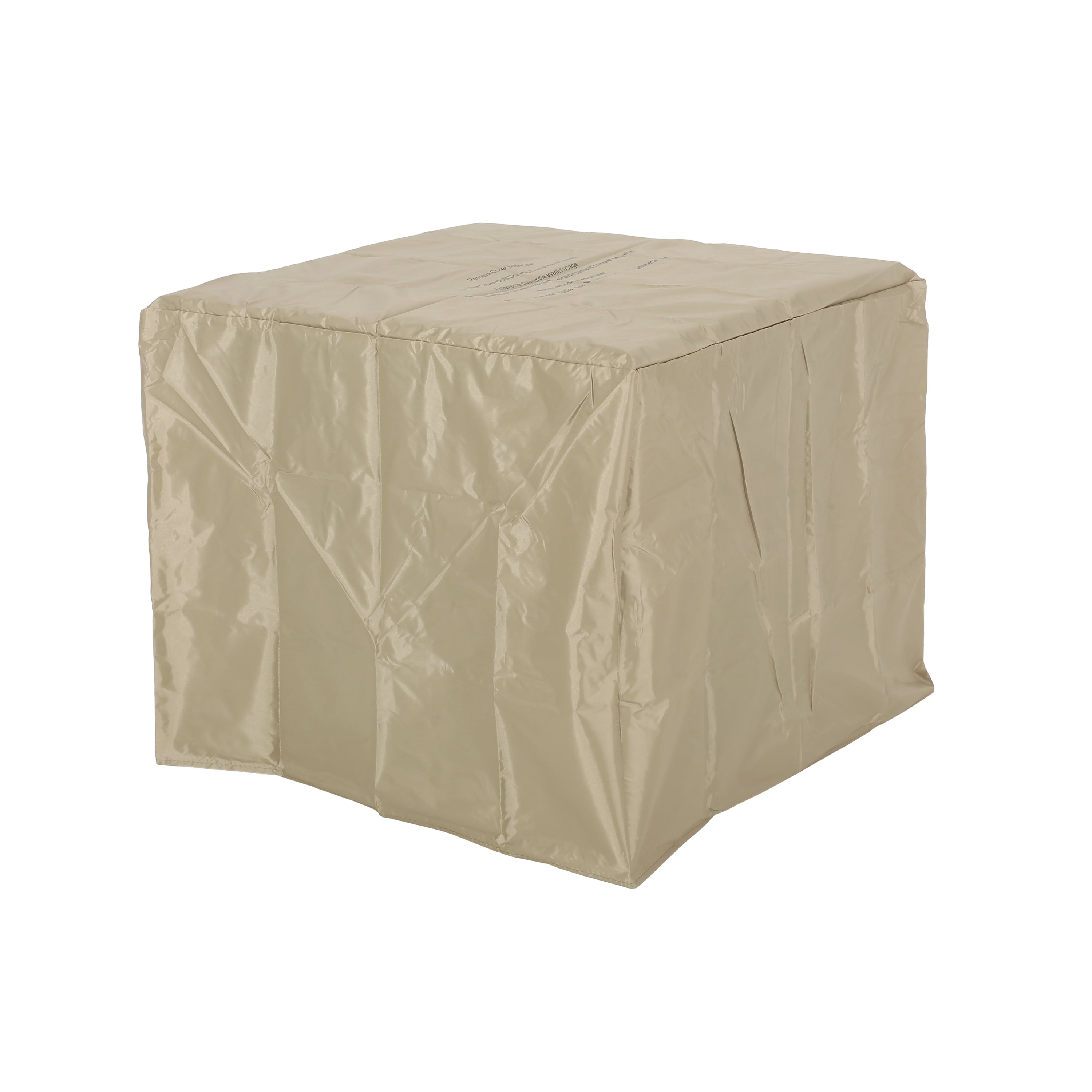 Outdoor Patio Propane Fire Pit 24.5'' H x 28'' W Square Iron Gas-burning Fire Table - 40,000 BTU, Tank in side, Black