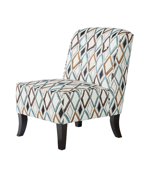 Brady Sky Diamond Armless Accent Chair