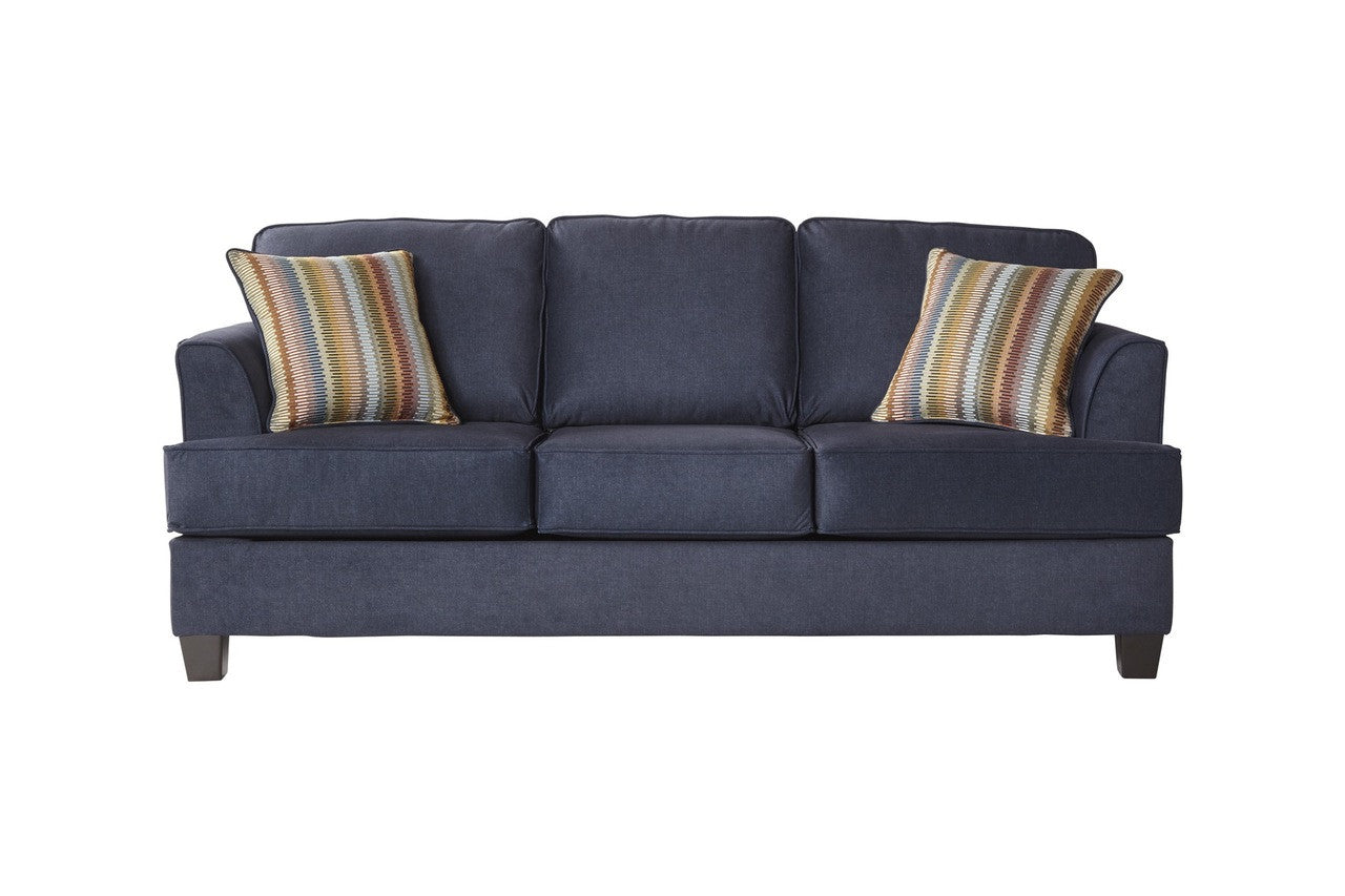 Vintage Denim Blue Queen Sleeper Sofa