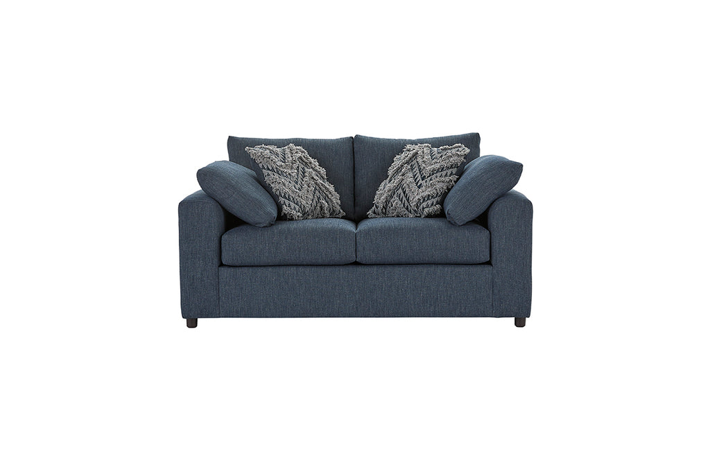 Lilou Denim Charcoal Sofa and Loveseat