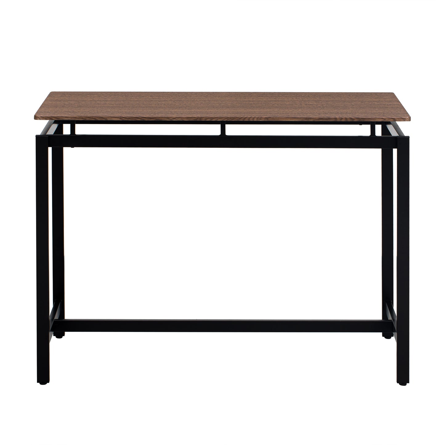 TREXM 5-Piece Compact Bar Table Set with Table and Stools - Modern Industrial Design, Space-Saving Furniture for Dining Room and Breakfast Nook (Dark Brown)