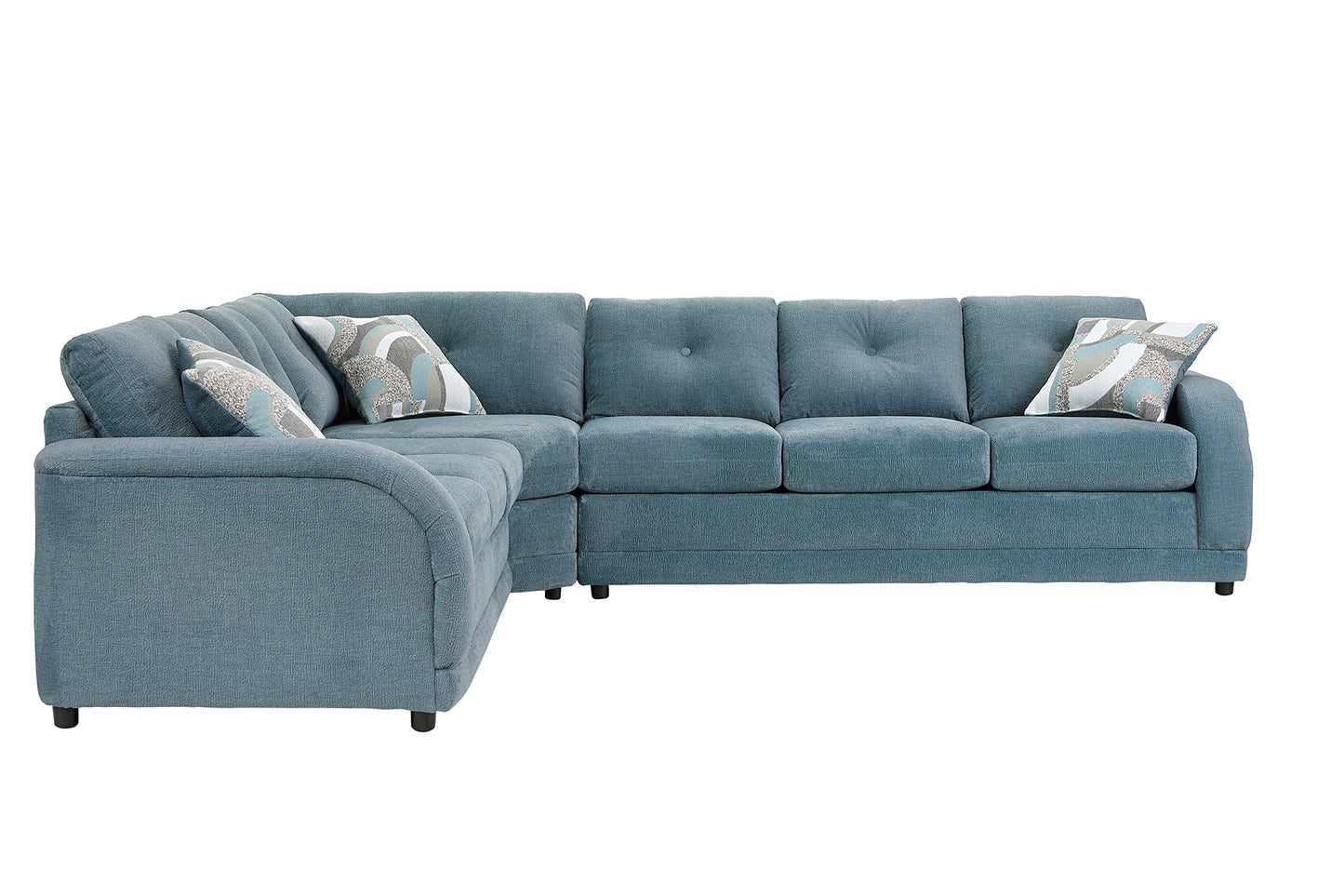 Aquamarine Large Wedge Sectional with Sleeper Option