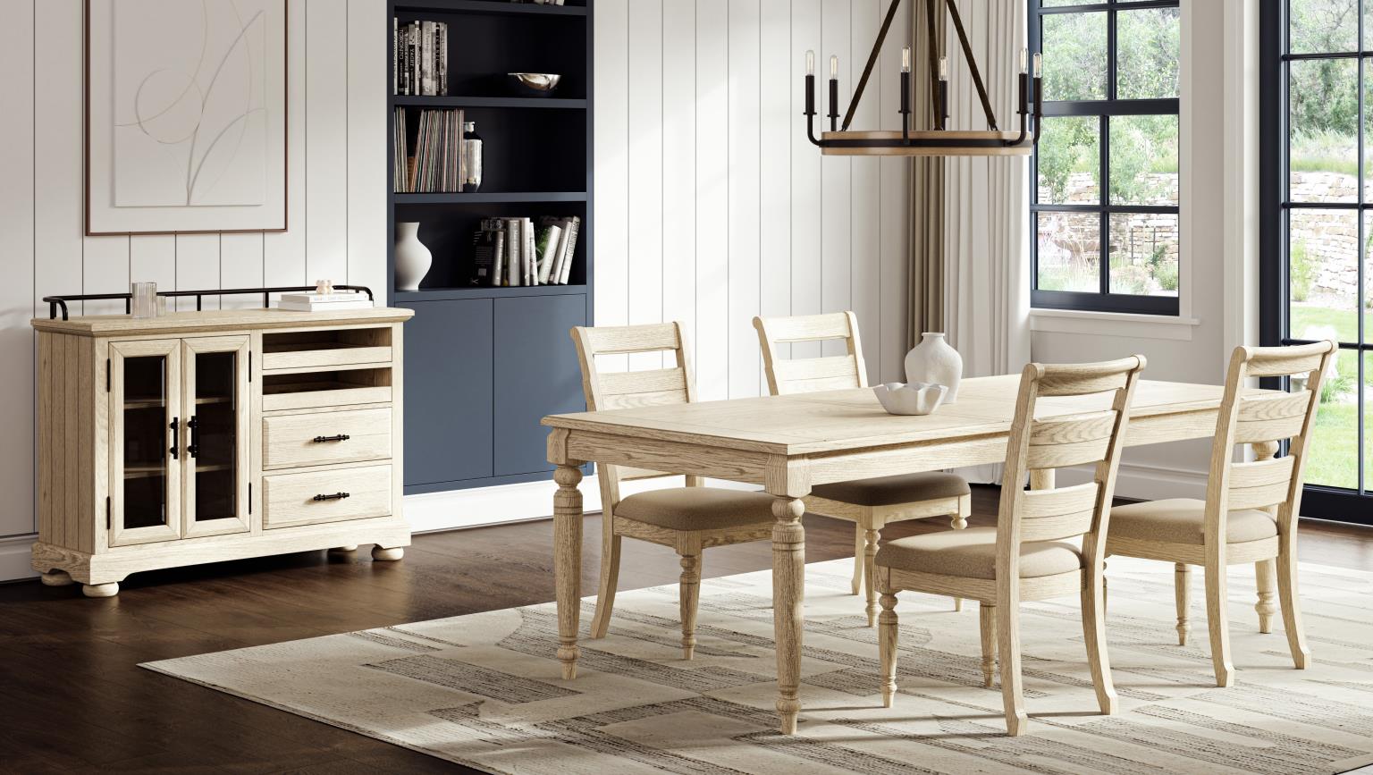 Bellamy Lane Whitewash 7pc. Dining Collection