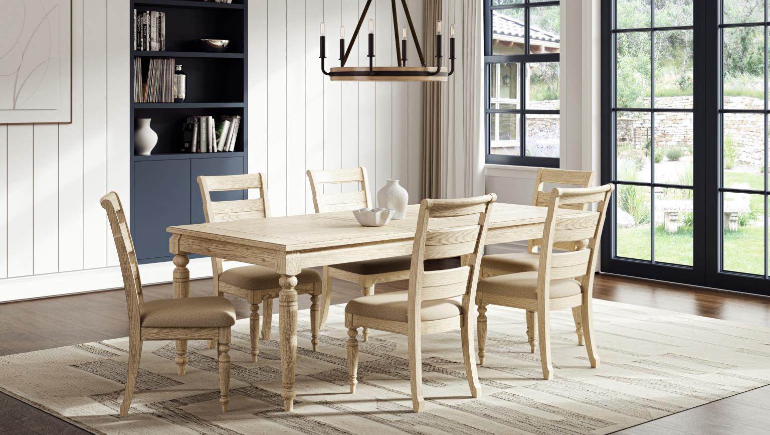 Bellamy Lane Whitewash 7pc. Dining Collection