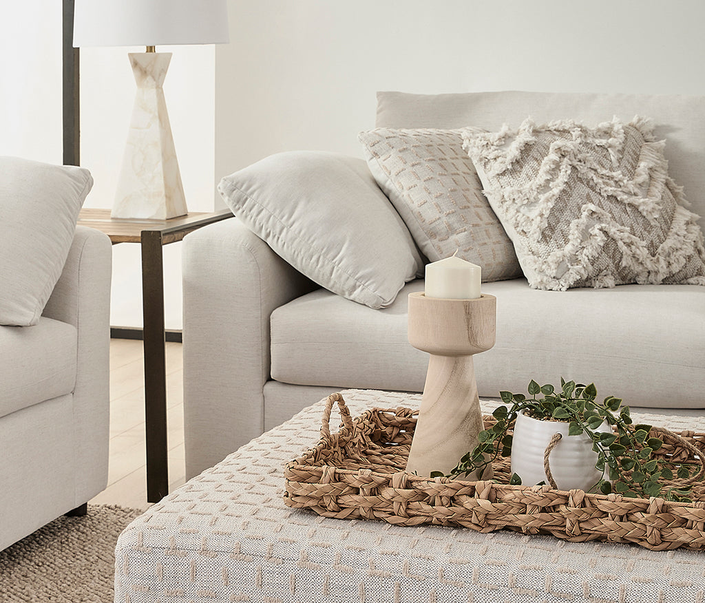 Lilou Winter Snow Cuddle Sofa and Loveseat