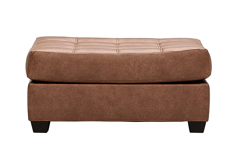 Urban Caramel Tufted Top Ottoman