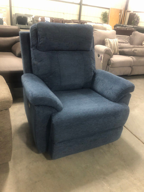 Tall Man Power USB/USB-C Blue Recliner