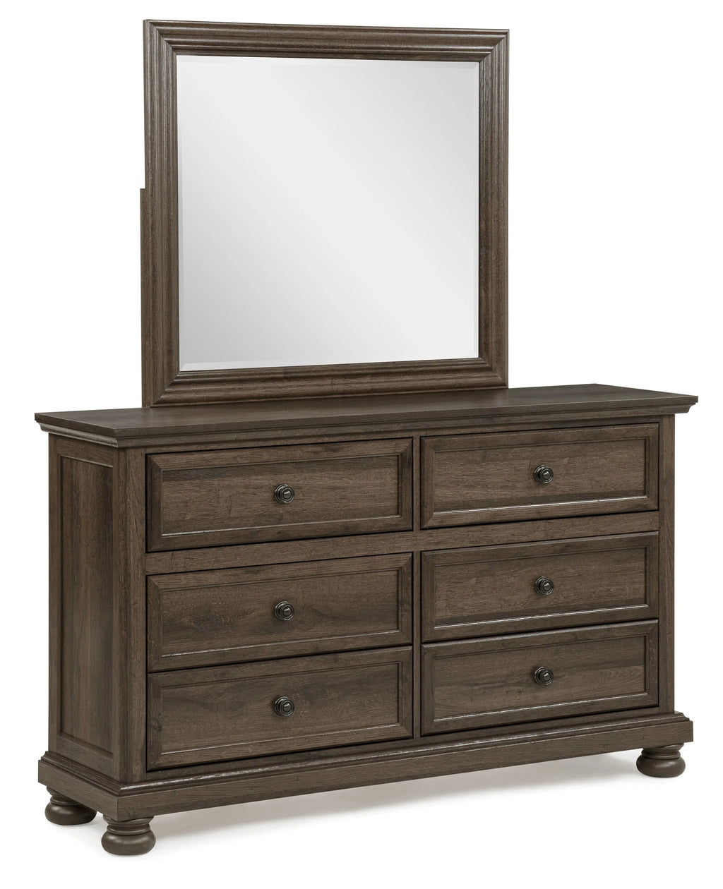 Claribelle Walnut Brown Sleigh Storage Queen Bedroom Set