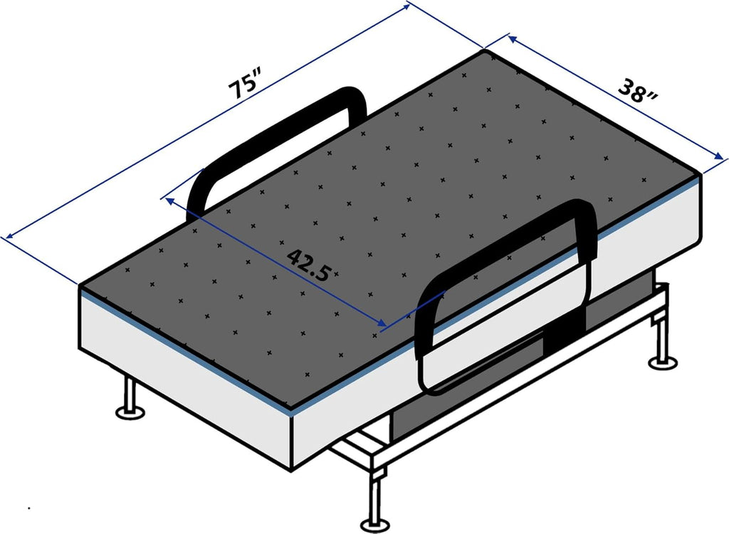 EZ Lift Adjustable Sleep to Stand Twin Bed with Memory Foam Mattress