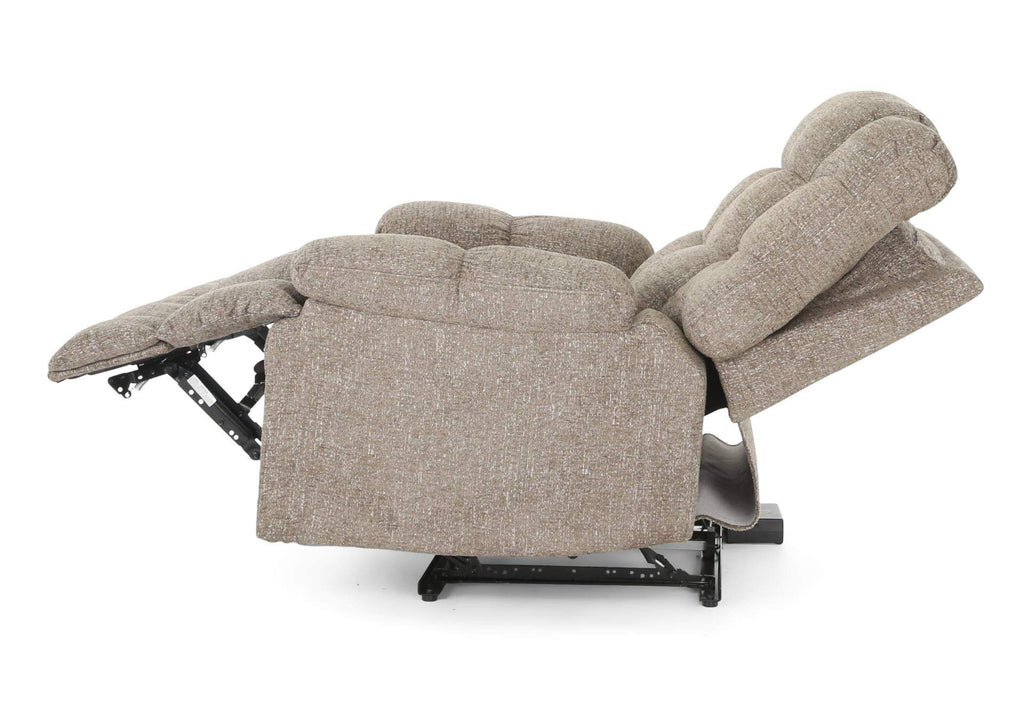 Extra Large Power Rockaway Recliner in Brown