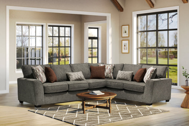 Login Fossil Charcoal Gray Sectional