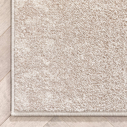 Myra Abstract Leaf Pattern Ivory Vintage Rug: 5'3" x 7'3"