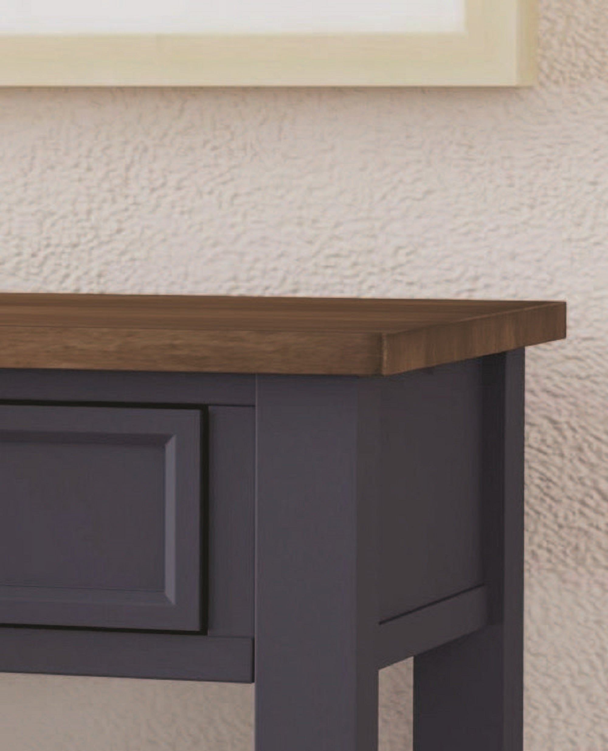 Mystic Two Tone Navy and Almond Brown USB Coffee Table Set