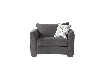 Seville Obsidian Gray Sofa and Loveseat