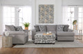 Cush Nickel Space Saver Chaise Sectional