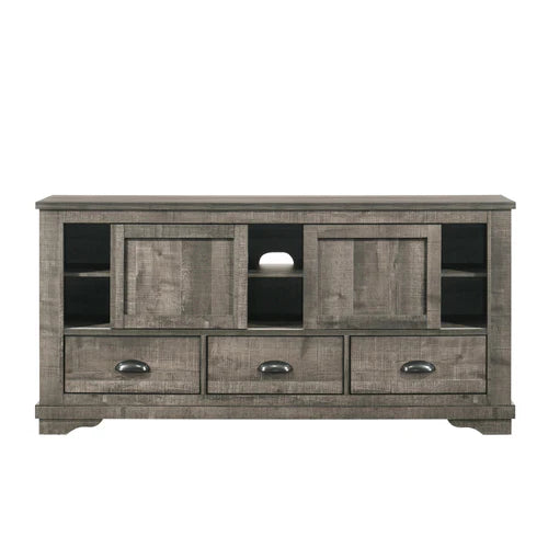 Coralee Gray Farmhouse TV Stand