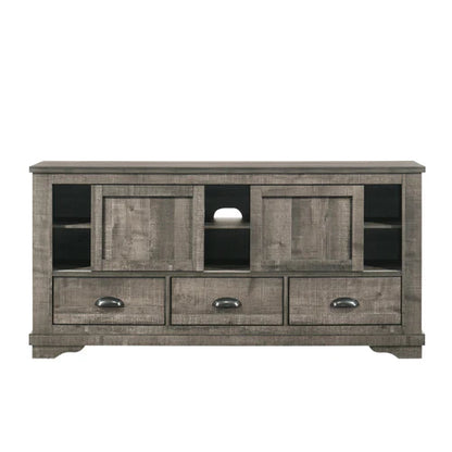 Coralee Gray Farmhouse TV Stand