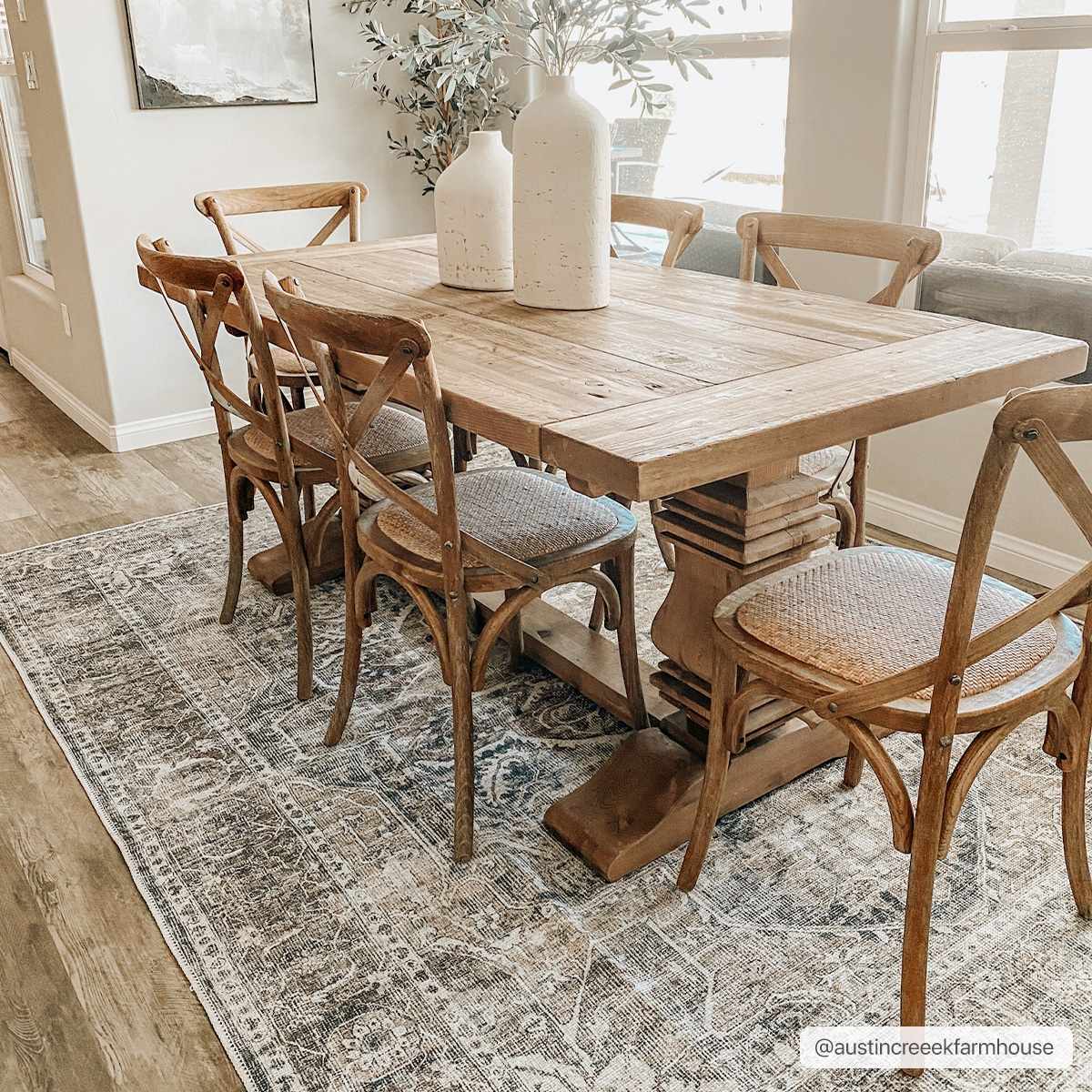 Mignon Washable Area Rug: 5'3" x 7'3" Rectangle