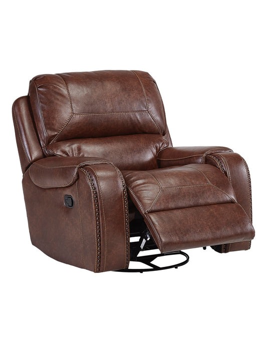 Avalanche Brown Swivel Gliding Recliner