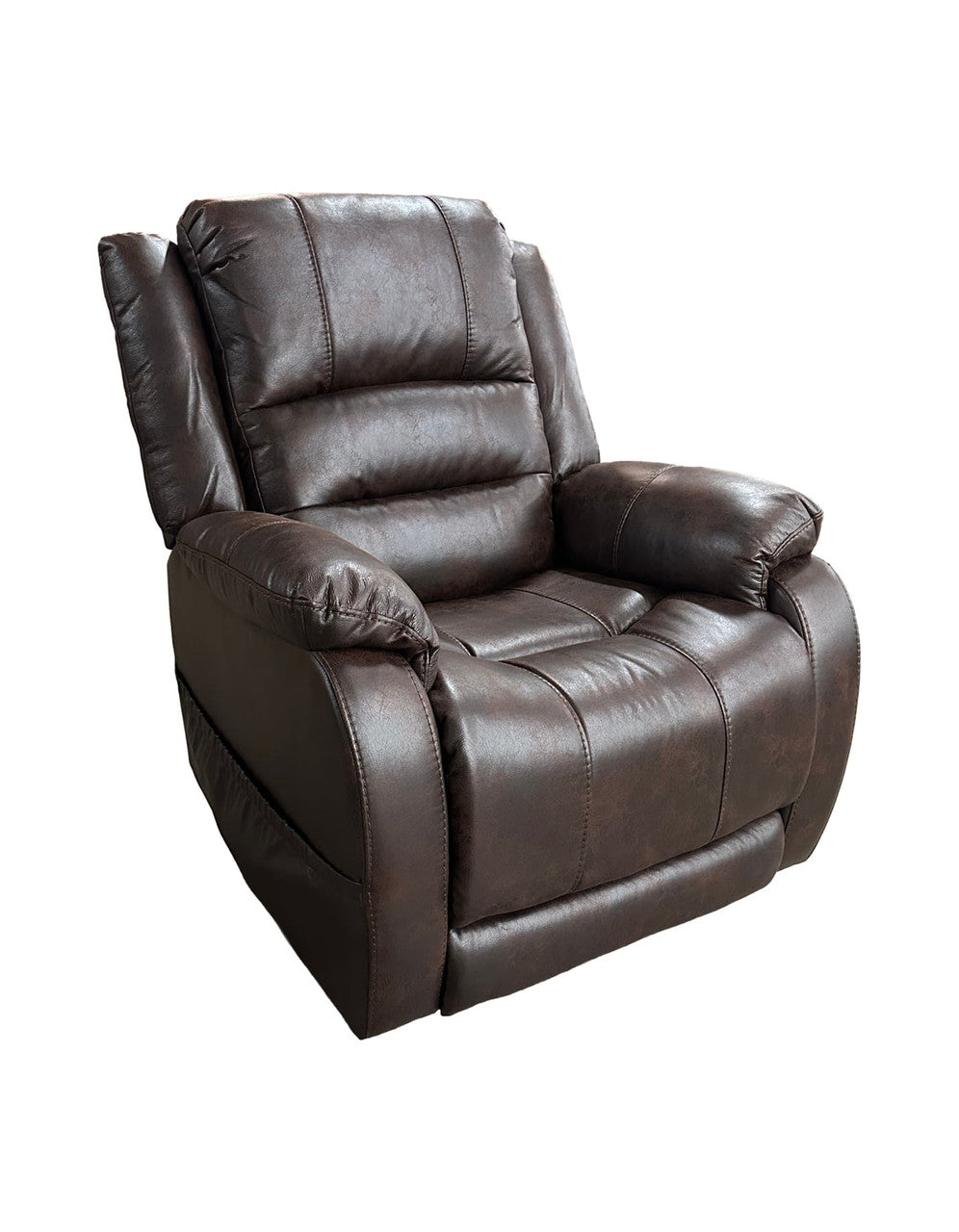 Desert Chocolate Dual Power Headrest and Footrest Lift Recliner