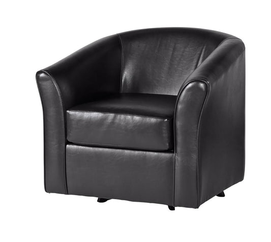 San Marino Chocolate Swivel Accent Chair