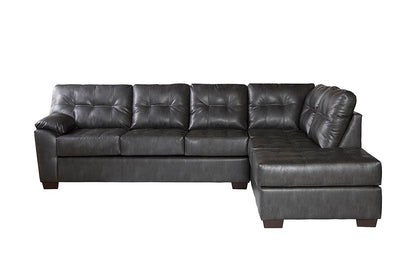 Closeout Cinder Gray Right Front Chaise Sectional