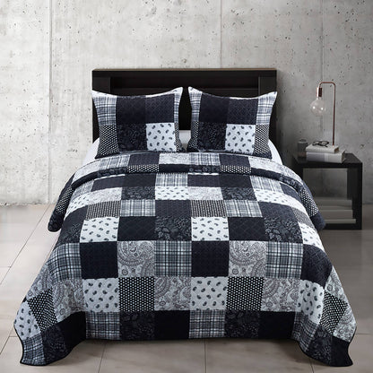 Closeout Sale! London Lightweight 3pc Quilted King Bedding Set