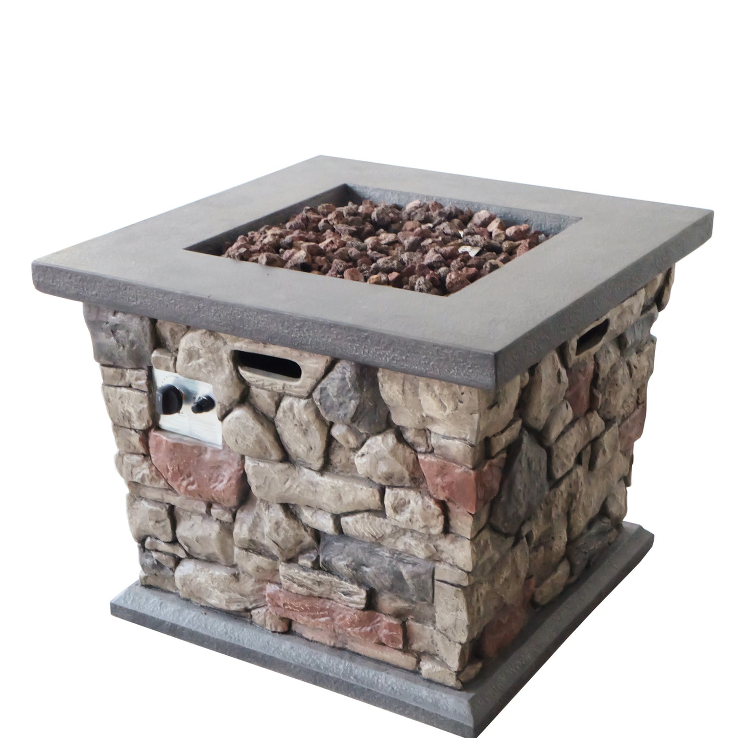 CARSON 30' SQUARE MGO FIRE PIT - 40,000 BTU