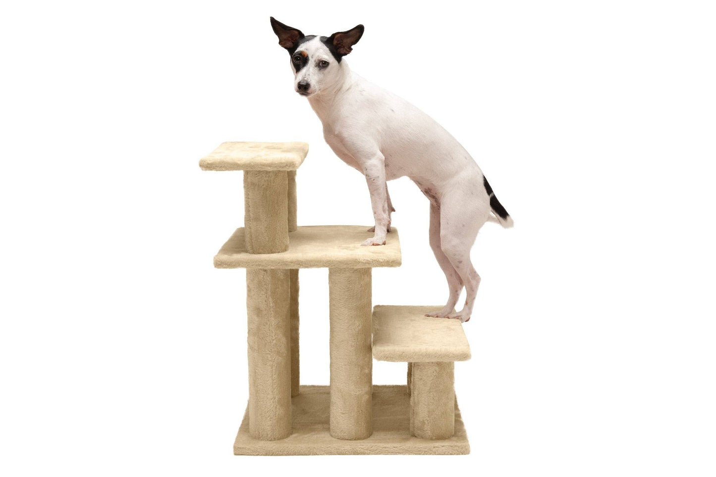Steady Paws 3-Step and 4-Step Pet Stairs: 4-Step / Gray