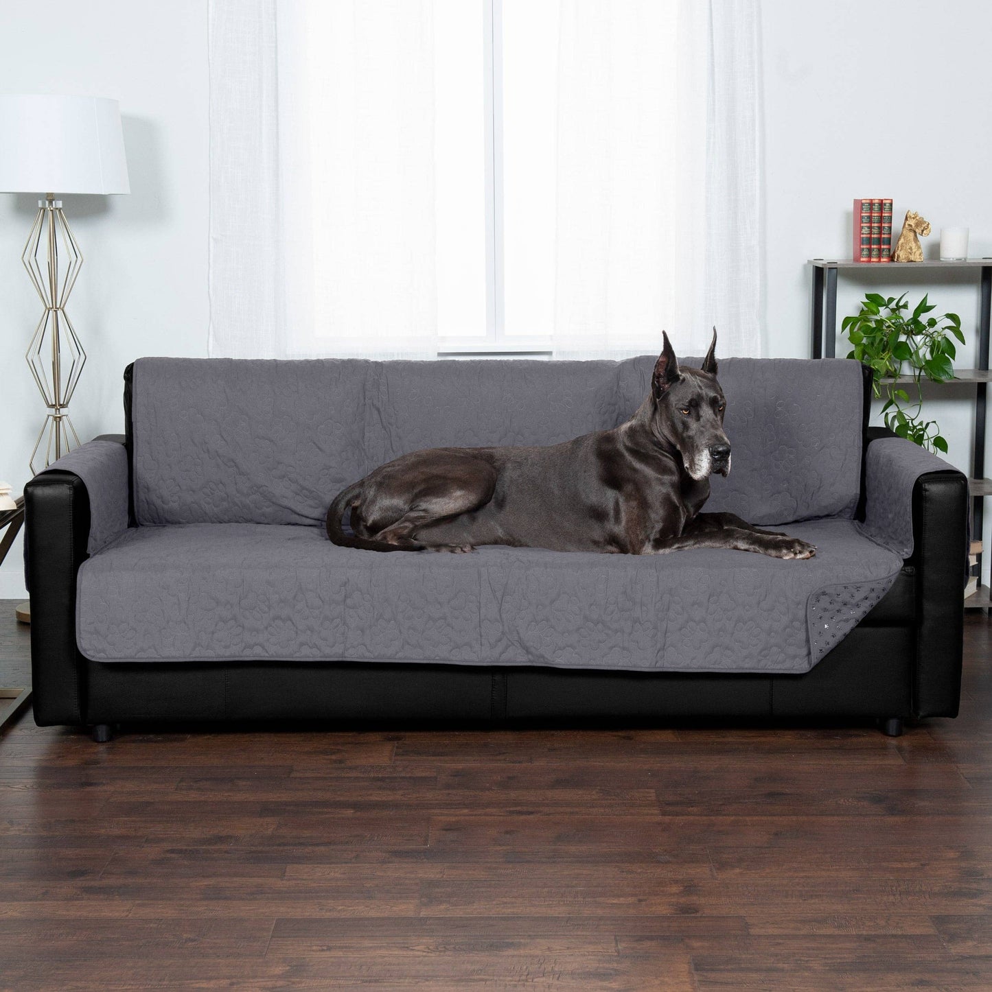 Non-Skid Back Waterproof Furniture Protector: Loveseat / Gray