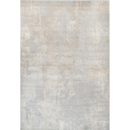 Alice Abstract Waterfall Area Rug: Blue / Rectangle / 5' x 8'