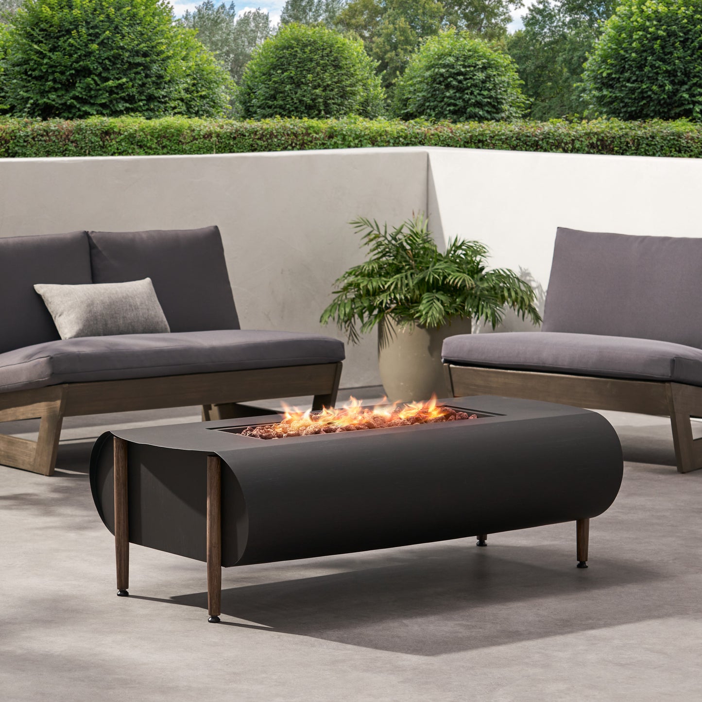 VERNON RECTANGLE FIRE PIT - 50,000BTU