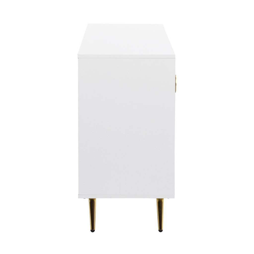 U-Can TV Stand for 60+ Inch TV, Entertainment Center TV Media Console Table, Modern TV Stand with Storage, TV Console Cabinet Furniture for Living Room