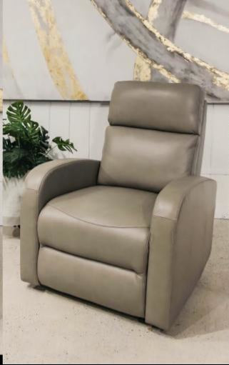 Zero Gravity Leather Wallugger Taupe Recliner