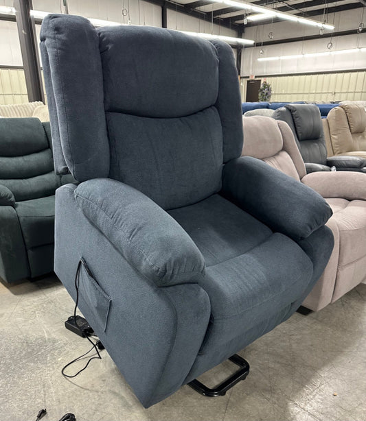 Midnight Blue Power Space Saving Lift Recliner